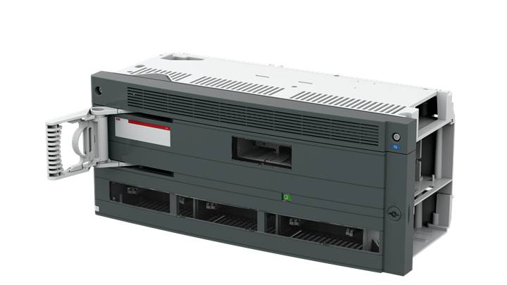 Ein elektronisches Gerät mit offenem Gehäuse, sichtbare Anschlüsse und Schalter. Geeignet für technische Anwendungen.