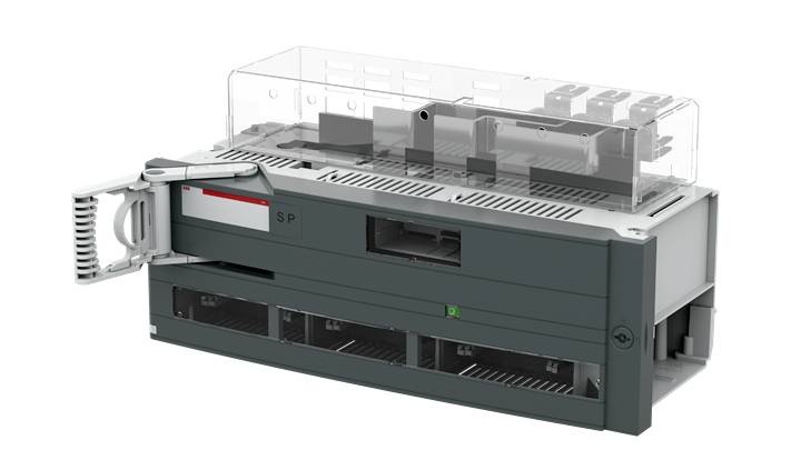 Ein elektronisches Gerät mit offenem Fach, das für die Verarbeitung oder Speicherung von Dokumenten verwendet werden könnte.