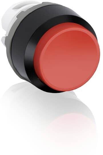 Roter Not-Aus-Schalter in Nahaufnahme, verwendet zur Unterbrechung der Stromzufuhr in Notfällen.