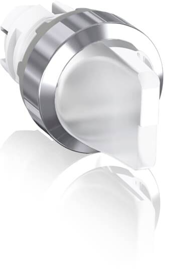 Drehknopf aus Metall in glänzendem Silber, reflektiert Licht. Geeignet für elektrische Geräte oder Maschinensteuerung.