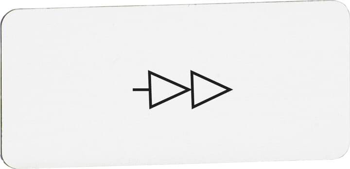 Ein einfaches Symbol mit zwei in dieselbe Richtung zeigenden Dreiecken. Es deutet auf eine schnelle Vorwärtsbewegung oder Abspielung hin.
