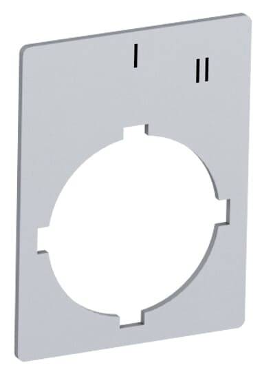 Weiße WC-Drückerplatte mit zwei Tasten für Spülvorgänge. Die linke Taste hat einen vertikalen Strich, die rechte zwei Striche.