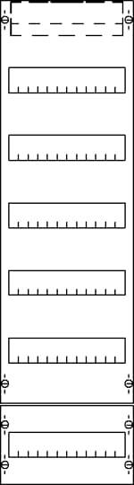 Striebel & John 2CPX054001R9999 FV16 Verteilerfeld Anzahl Teilungen = 12 Inhalt 1St.
