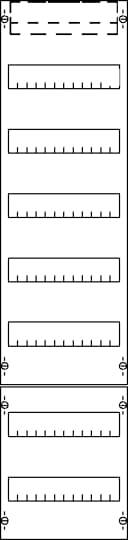Striebel & John 2CPX054002R9999 FV17 Verteilerfeld Anzahl Teilungen = 12 Inhalt 1St.