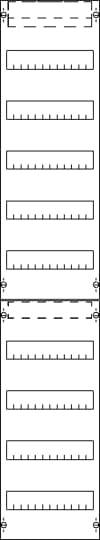 Striebel & John 2CPX054004R9999 FV19 Verteilerfeld Anzahl Teilungen = 12 Inhalt 1St.
