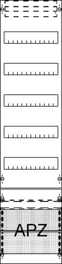 Striebel & John 2CPX054007R9999 FV17A2 Verteilerfeld Anzahl Teilungen = 12 Inhalt 1St.