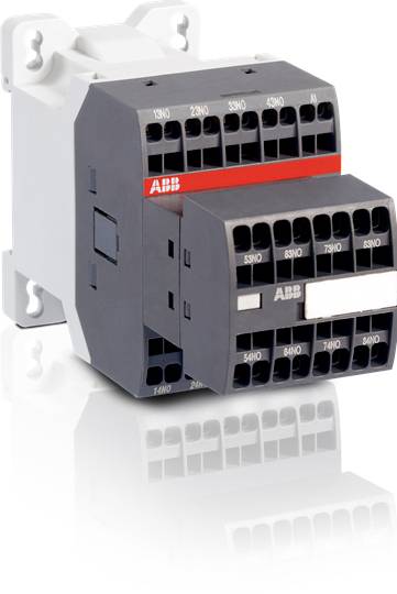 Industrielles Schütz mit mehreren Anschlussklemmen, geeignet für den Einsatz in elektrischen Schaltanlagen.