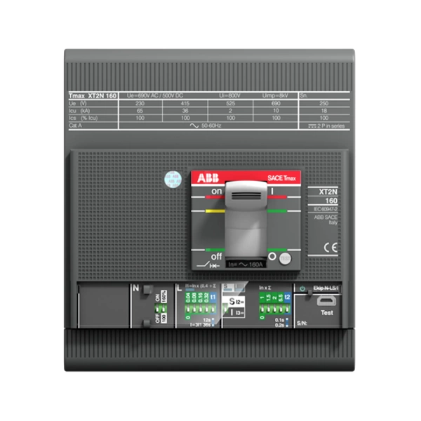 ABB XT2L 160 EKIP LS/I Leistungsschalter 1 St. Einstellbereich (Strom): 160 - 1600A Schaltspannung (max.): 220 V/AC, 690 V/AC ABB XT2L 160 EKIP LS/I Leistungsschalter 1 St. Einstellbereich (Strom): 160 - 1600A Schaltspannung (max.): 220 V/AC, 690 V/AC
