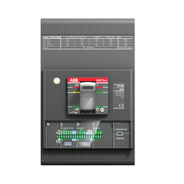 ABB XT4N 160 EKIP LS/I Leistungsschalter 1 St. Einstellbereich (Strom): 40 - 400A Schaltspannung (max.): 220 V/AC, 690 V/AC ABB XT4N 160 EKIP LS/I Leistungsschalter 1 St. Einstellbereich (Strom): 40 - 400A Schaltspannung (max.): 220 V/AC, 690 V/AC