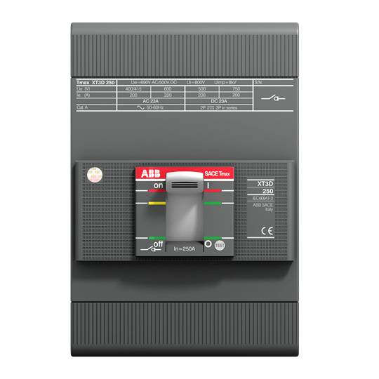 ABB XT3D 250 3P F F Leistungsschalter 1St.