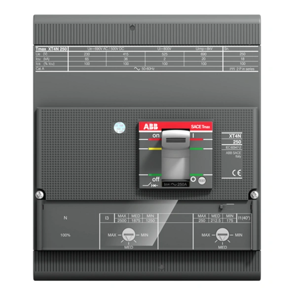 ABB XT4H 250 TMA 100 5 Leistungsschalter 1 St. Einstellbereich (Strom): 500 - 1000A Schaltspannung (max.): 240 V/AC, 600 V/AC ABB XT4H 250 TMA 100 5 Leistungsschalter 1 St. Einstellbereich (Strom): 500 - 1000A Schaltspannung (max.): 240 V/AC, 600 V/AC