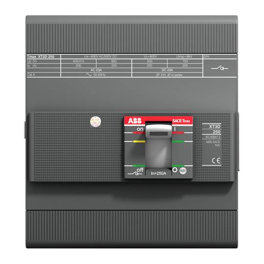 ABB XT3N-D 225 MCS-UL/ Leistungsschalter 1St.