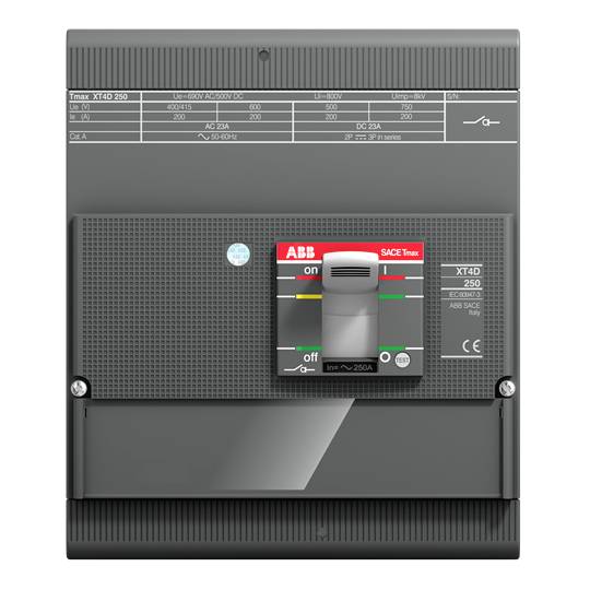 ABB XT4V-D 250 MCS-UL/ Leistungsschalter 1St.