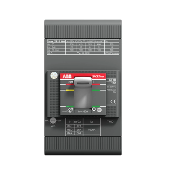 ABB XT1C 160 TMD 16-450 3p F F Leistungsschalter 1 St. Einstellbereich (Strom): 450A (max) Schaltspannung (max.): 220 V/AC, 690 ABB XT1C 160 TMD 16-450 3p F F Leistungsschalter 1 St. Einstellbereich (Strom): 450A (max) Schaltspannung (max.): 220 V/AC, 690