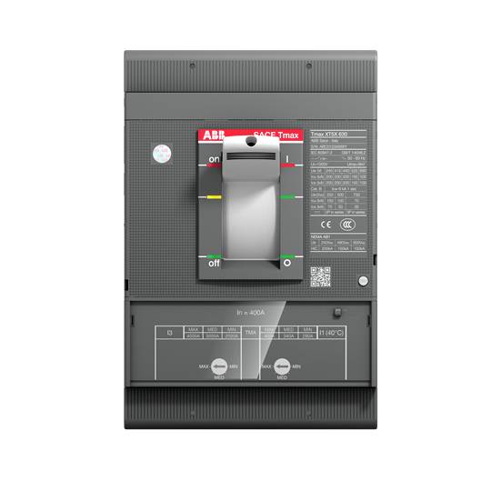 ABB XT5N 400 TMG 400-2 Leistungsschalter 1 St. Einstellbereich (Strom): 560 - 2000A Schaltspannung (max.): 220 V/AC, 690 V/AC