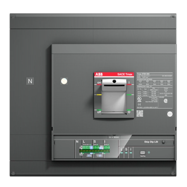 ABB XT6S 800 EKIP DIP Leistungsschalter 1 St. Einstellbereich (Strom): 800 - 8000A Schaltspannung (max.): 240 V/AC, 600 V/AC ABB XT6S 800 EKIP DIP Leistungsschalter 1 St. Einstellbereich (Strom): 800 - 8000A Schaltspannung (max.): 240 V/AC, 600 V/AC