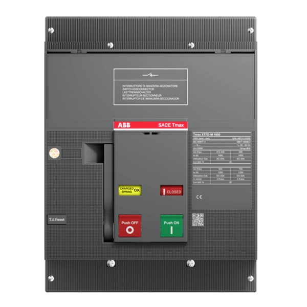 ABB XT7H-D M 1200 MCS Leistungsschalter 1St. ABB XT7H-D M 1200 MCS Leistungsschalter 1St.