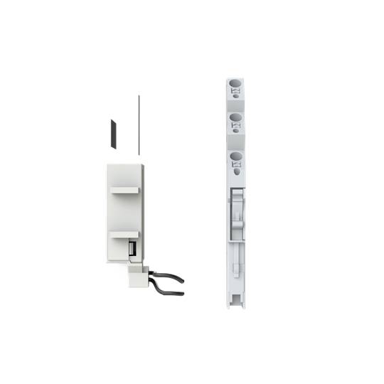 Lichtschalter mit moderner, vertikaler Anordnung und minimalistischen Designelementen, geeignet für eine zeitgenössische Einrichtung.