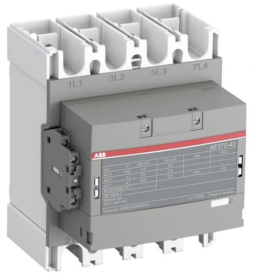 ABB AF370-40-22-12 Schütz 6 Schließer, 2 Öffner 200kW 1St.
