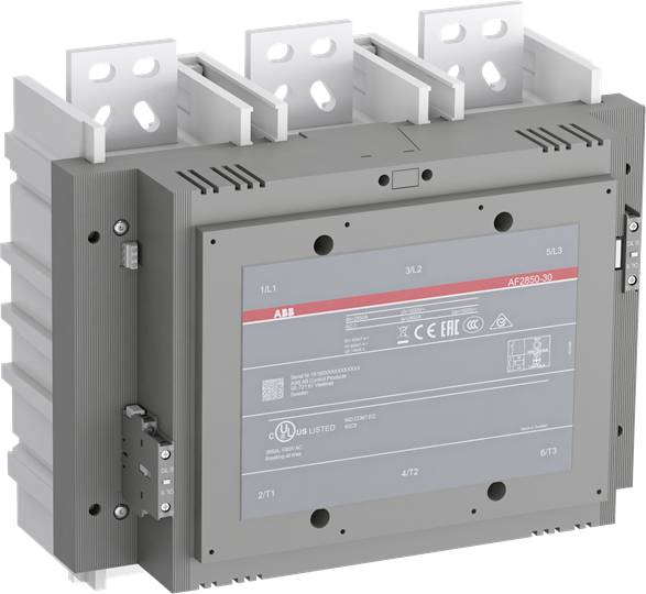 Ein grauer elektrischer Schalterkasten mit mehreren Anschlüssen und einem zentralen Bedienfeld, geeignet für industrielle Anwendungen.