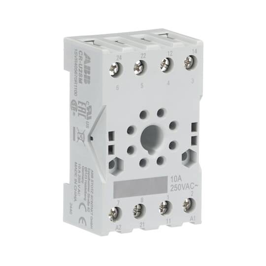 Ein Relaismodul mit mehreren Anschlussklemmen, geeignet für 10A und 250VAC. Gehäuse trägt technische Spezifikationen und Markennamen.