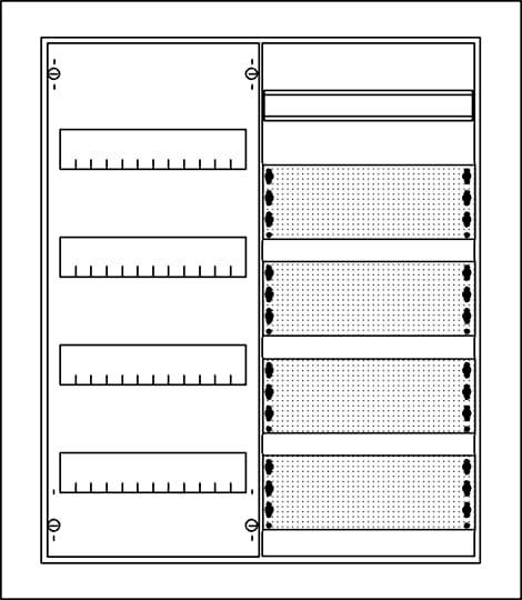 Striebel & John 2CPX030683R9999 U42MMW Kleinverteiler Unterputz Anzahl Reihen = 4 Inhalt 1St.