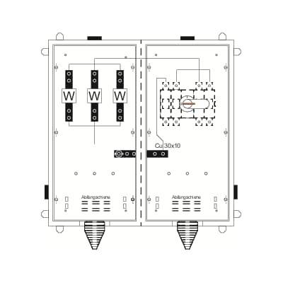 Striebel & John KS4060 Gehäuse 275 x 800 x 800 1St.