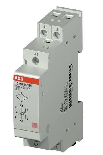 ABB Stromstoß-Schalter Hutschiene E291S-16-20/8 2 Schließer, 1 Öffner 250 V/AC 16A 4000 VA 1St.