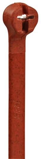 Rote Kabelbinder aus Kunststoff, geeignet zum Bündeln und Sichern von Kabeln oder anderen Gegenständen.