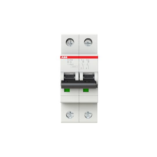 ABB 2CDS252001R0031 S202-D3 Leitungsschutzschalter 3A 400V
