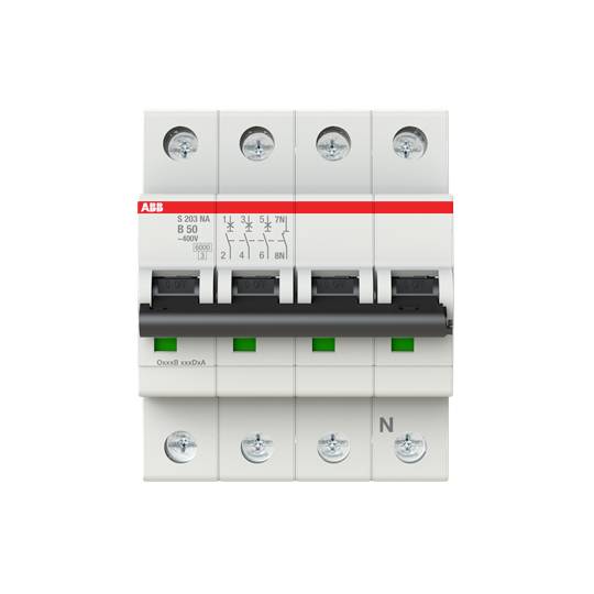 ABB 2CDS253103R0505 S203-B50NA Leitungsschutzschalter 50A 400V