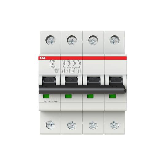 ABB 2CDS254001R0084 S204-C8 Leitungsschutzschalter 8A 400V