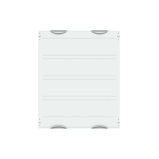 Ein rechteckiges Produktbild zeigt einen weißen Kunststoff-Lüftungsschacht mit horizontalen Linien und abgerundeten Kanten.