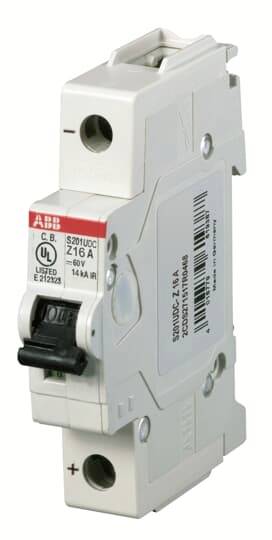 ABB 2CDS271517R0608 S201UDC-Z63 Leitungsschutzschalter 63A 60V