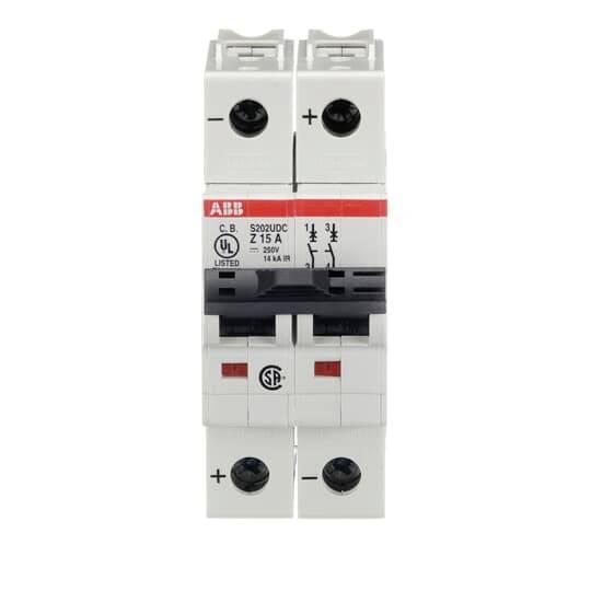 ABB 2CDS272517R0458 S202UDC-Z15 Leitungsschutzschalter 15A 125V