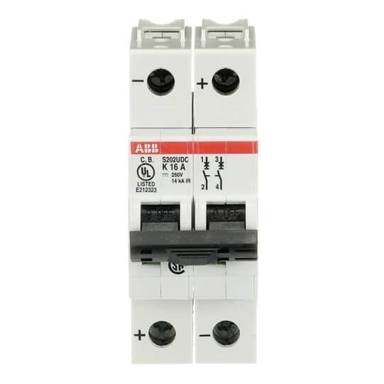 ABB 2CDS272517R0467 S202UDC-K16 Leitungsschutzschalter 16A 125V