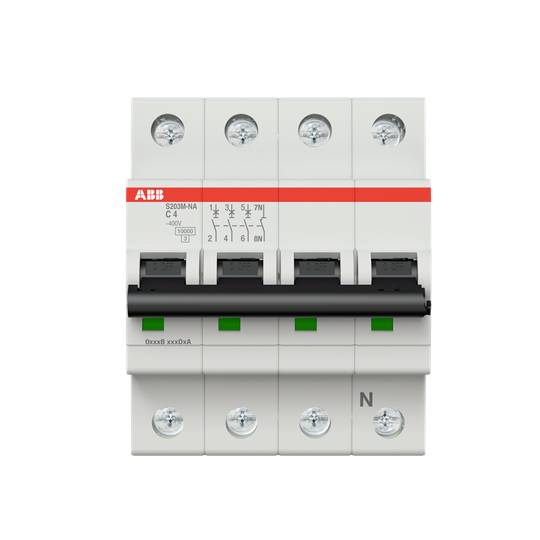 ABB 2CDS273103R0044 S203M-C4NA Leitungsschutzschalter 4A 400V