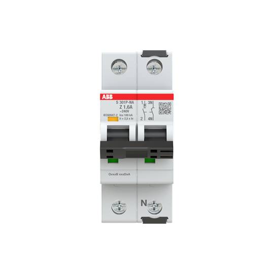 ABB 2CDS381103R0258 S301P-Z1.6NA Leitungsschutzschalter 1.6A 240V