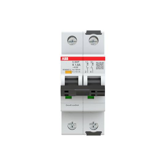 ABB 2CDS382001R0257 S302P-K1.6 Leitungsschutzschalter 1.6A 415V