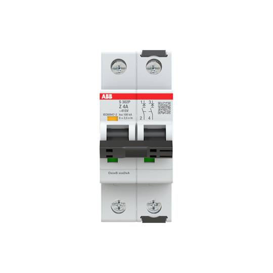 ABB 2CDS382001R0338 S302P-Z4 Leitungsschutzschalter 4A 415V