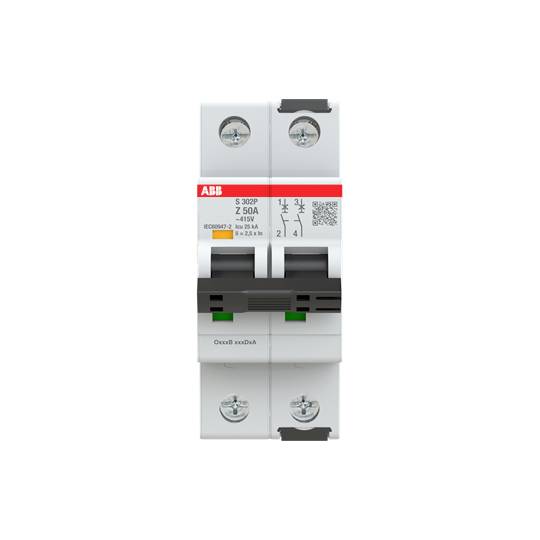 ABB 2CDS382001R0578 S302P-Z50 Leitungsschutzschalter 50A 415V