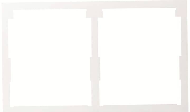 Zwei große, leere Rechtecke nebeneinander auf weißem Hintergrund, getrennt durch dünne Streifen. Geeignet für doppelseitige Inhalte.