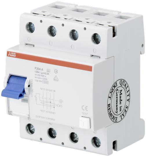 ABB 2CSF204223R3950 F204AS-125/0,3L FI-Schutzschalter 125A 400V