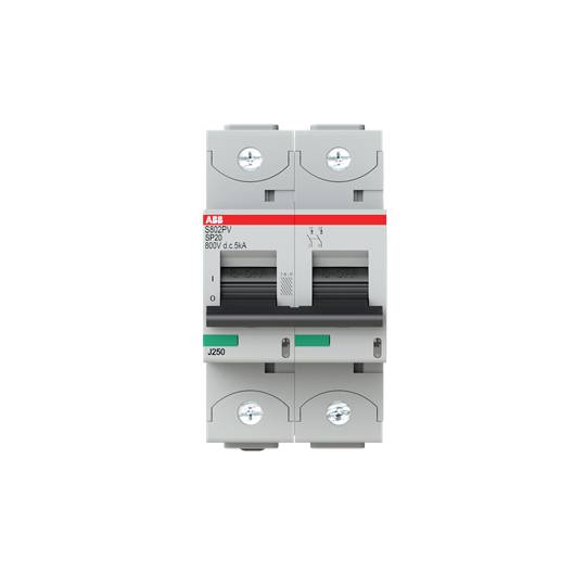 ABB 2CCF019600R0001 S802PV-SP20 Leitungsschutzschalter 20A 800V