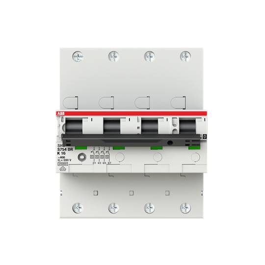 ABB 2CDH784001R0467 S754DR-K16 Leitungsschutzschalter 16A 400V