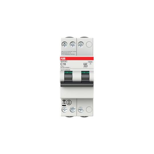 ABB 2CDS253280R0164 S203C-C16 Leitungsschutzschalter 16A 415V