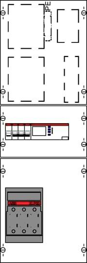 Striebel & John 2CPX035617R9999 KBN8S0110 Zählerschrank Inhalt 1St.