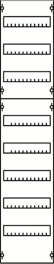 Eine optische Täuschung mit parallelen horizontalen Linien, die aufgrund der Hintergrundmuster schief erscheinen, obwohl sie gerade sind.