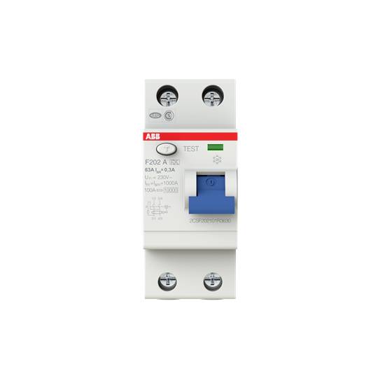 ABB 2CSF202101R3630 F202A-63/0,3 FI-Schutzschalter 63A 230V