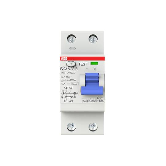ABB 2CSF202401R1900 F202A-100/0,03AP-R FI-Schutzschalter 100A 230V